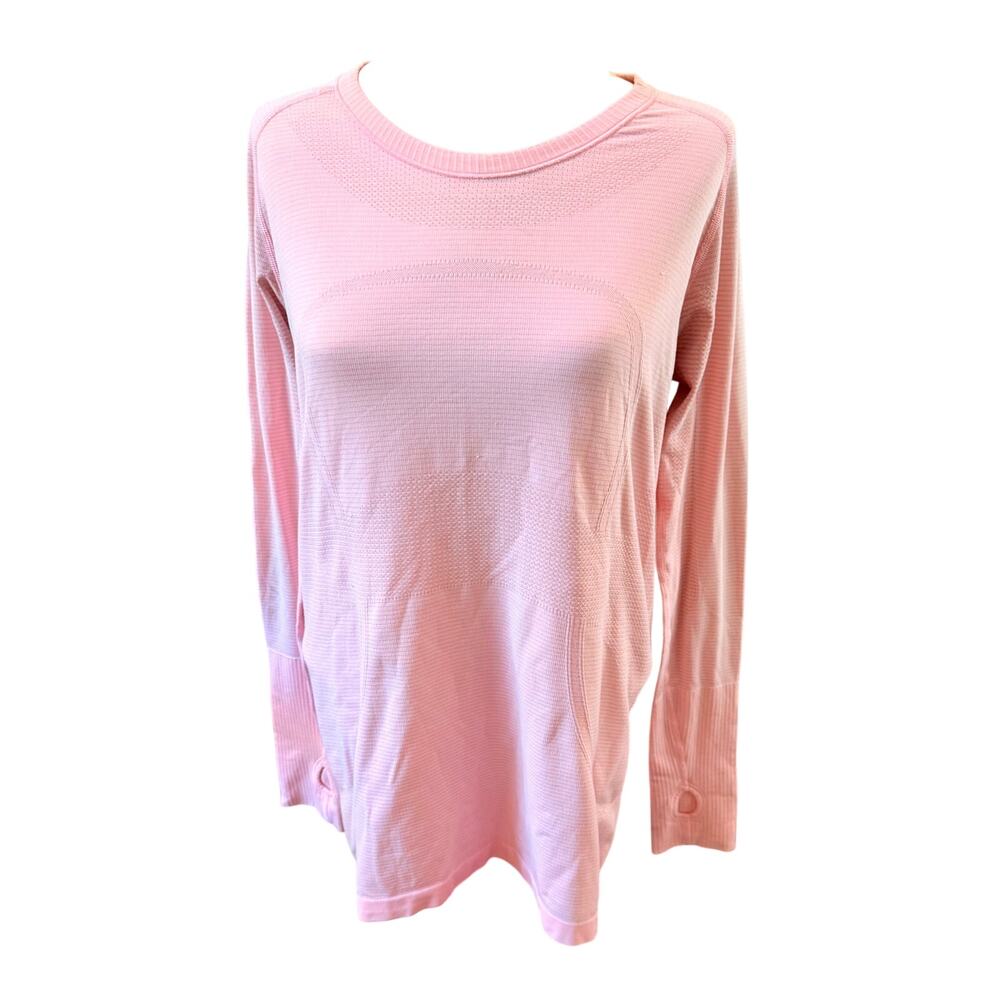 Lululemon Longsleeve Pink Athletic Top for Women - Picture 2 of 5